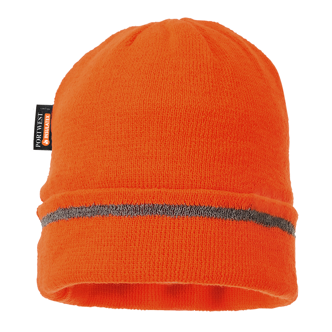 B023 Portwest® Windproof Insulated Beanie - Hi-Viz Orange